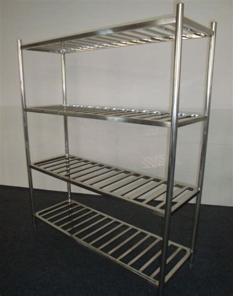 Stainless Steel 4-Layer Round Tube Shelves Kitchen Storage Rack 1200 ...