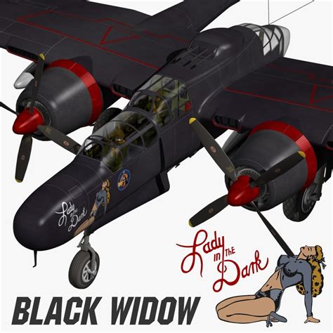 p-61 black widow 3d model