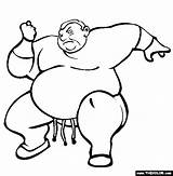 Sumo Wrestler Coloring Pages sketch template