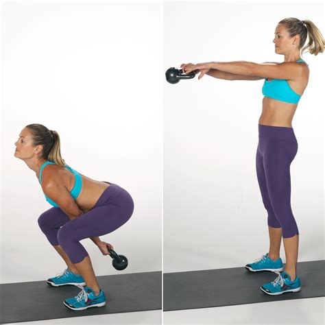 Kettlebell Squat and Swing | 7 Moves to Burn 400 Calories in 20 Minutes ...