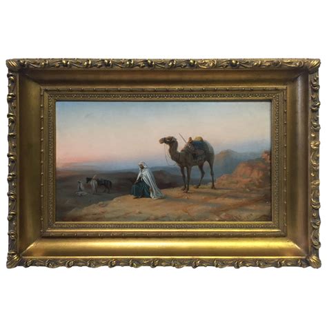 19th Century Orientalist Oil on Canvas Painting at 1stDibs