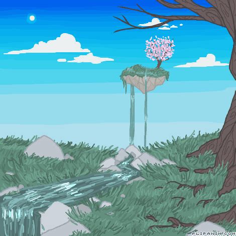 Floating Islands -earth day :) by ShadowEyes #gif #anim #animation # ...