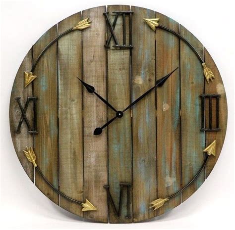 Beautiful Rustic Oversized Wooden Wall Clocks - My Cozy Colorado ...