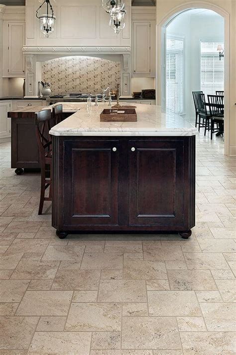 Travertine Floor Tile in a Luxury Kitchen – Remodeling Cost Calculator