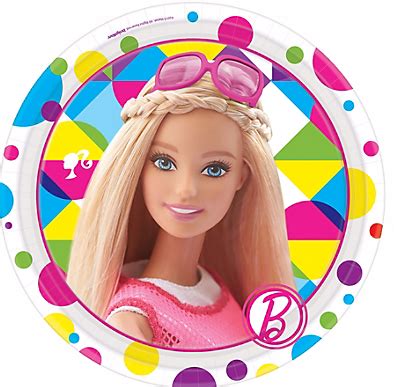 Barbie paper plates – Party Vui