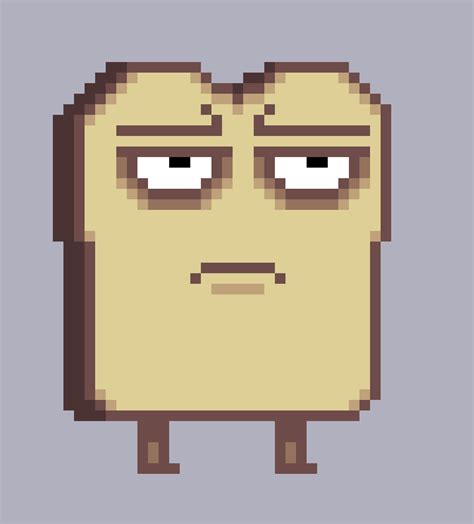 Disgruntled Toast, me, Pixel Studio : r/PixelArt