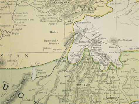 Large Map of Middle East, Persia Map Afghanistan Persian Gulf Map 1912 ...