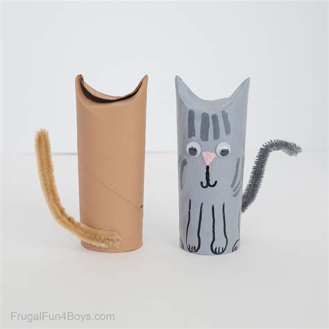 Toilet Paper Roll Cat Craft - Frugal Fun For Boys and Girls