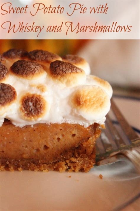 Sweet Potato Pie with Whiskey and Marshmallows