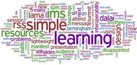 Word clouds with Wordle – David Davies' Weblog