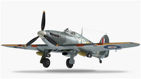 3D hawker hurricane fighter model - TurboSquid 1681235