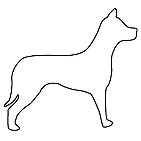 Dog outline clipart | Clipart Nepal