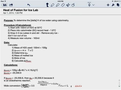 KennedyChem: Heat of Fusion for Ice Lab