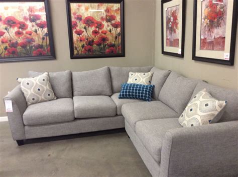 This grey sectional by Fusion is affordable and perfect for small spaces. $699 | Grey sectional ...