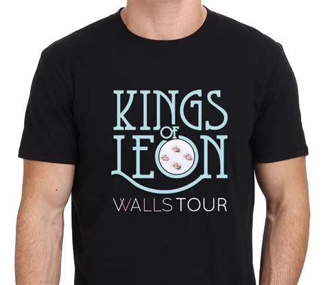 Kings of Leon Walls Tour with Dates 2018 Men's T Shirt Size S to 3XL Men 2018 Brand Clothing ...