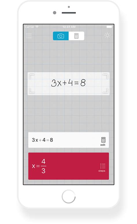 Photomath is the world's smartest camera calculator and math assistant! Point your camera toward ...