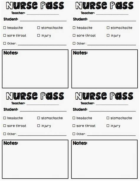 Nurse Forms For Kids Printables - Printable Forms Free Online