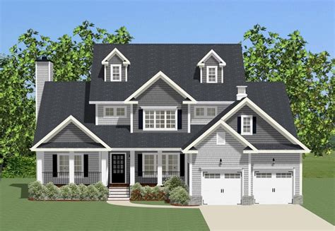 two-story home plan with open floor plan - 9760