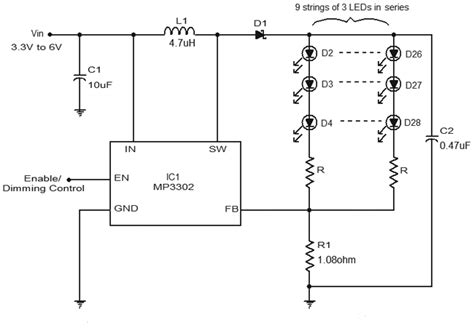 LED驅動電路圖使用MP3302-Gadgeronicx - 188金宝搏bet官方,欢迎您~