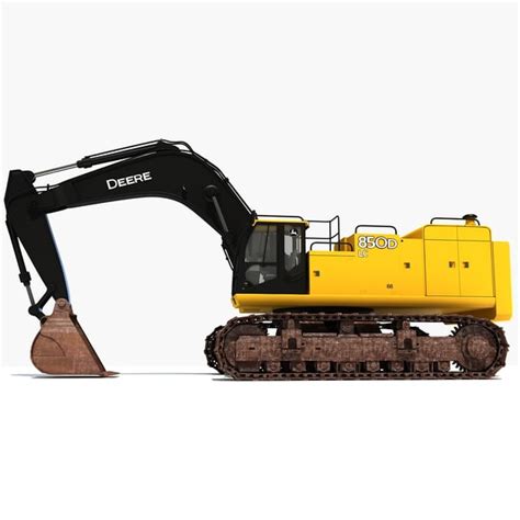 3d model john deere excavator