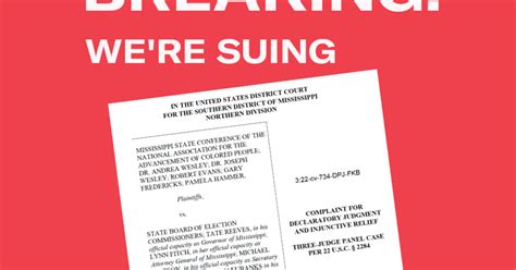 Mississippi State Conference of the NAACP v. State Board of Election Commissioners | ACLU of ...