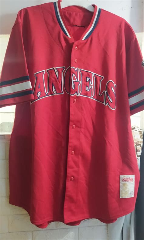 angels baseball jersey, Men's Fashion, Activewear on Carousell