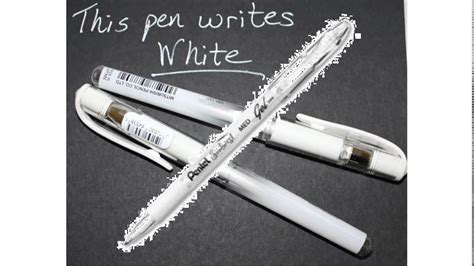 white ink pen - YouTube