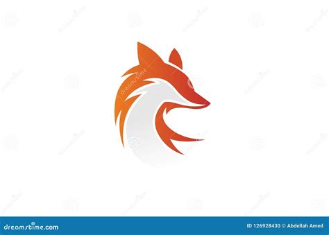 Creative Fox Head Logo Vector Illustration | CartoonDealer.com #126928430