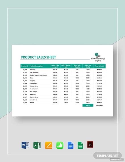 11+ Product Sheet Templates - Free Sample, Example Format Download ...