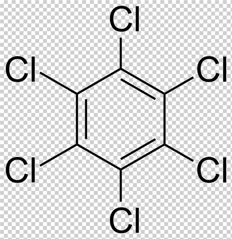 Hexachlorobenzene Chemical structure Chemistry Chemical substance, Benzene, angle, white, text ...