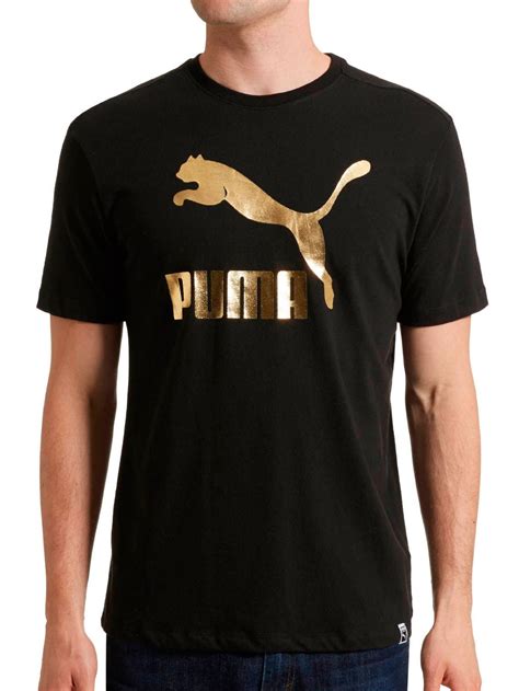 PUMA - Puma Archive Life Men's Fashion T-Shirt Black/Gold 836990-36 - Walmart.com - Walmart.com