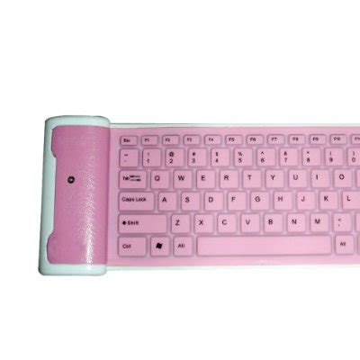 JRJCOTrades : Pink Wireless Keyboard -flexible/bendable