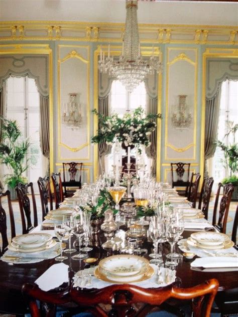 Winfield House, London. The state dining room's gilded boiserie was a holdover from Barbera ...