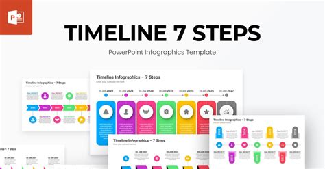 7 Steps Timeline Infographics PowerPoint Template