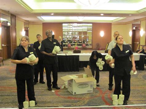 Toilet Tissue Basketball Game in Celebration of Housekeeping Week!