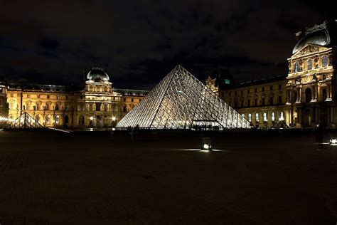 "the louvre at night" by MrTim | Redbubble