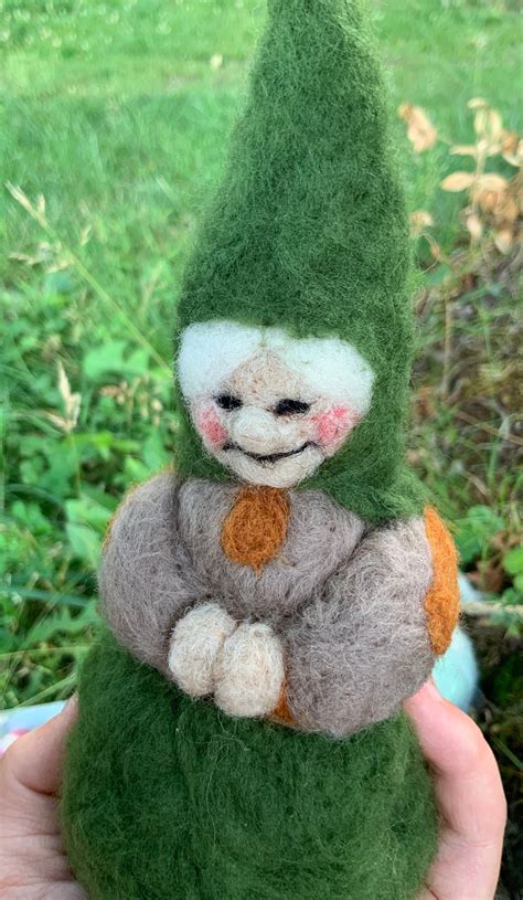 Needle Felted Lisa the Gnome. David the Gnomes Wife. - Etsy