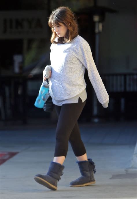 Exclusive… Pregnant Zooey Deschanel Leaving A Pilates Class | Celeb ...