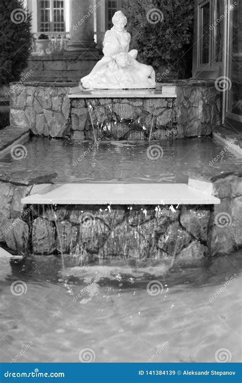 Fountain in Front of the Scientific Research Institute of Balneology in Pyatigorsk, Russia ...