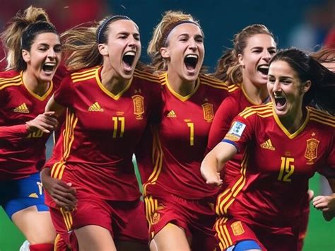 Premium Photo | Spain's women's National Football Team victory in ...