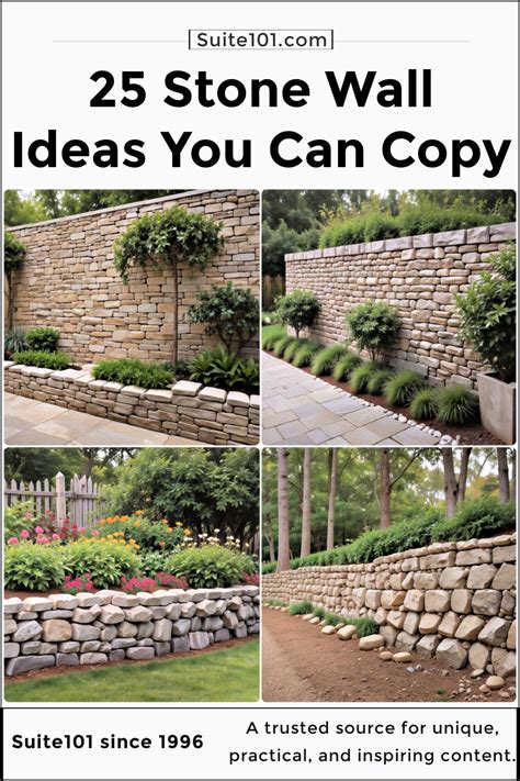 25 Stone Wall Ideas for Your Landscape Design