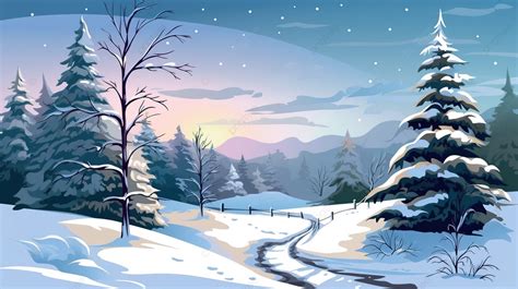 The Winter Season From The Snowy Landscape Images Background, Winter Picture To Paint, Winter ...