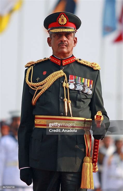 Sri Lanka's first field marshal Sarath Fonseka stands still during a ...