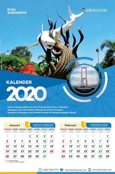 Desain Kalender Islam 2020