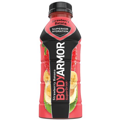 BodyArmor SuperDrink, Electrolyte Sport Drink, Strawberry Banana 16 Oz ...