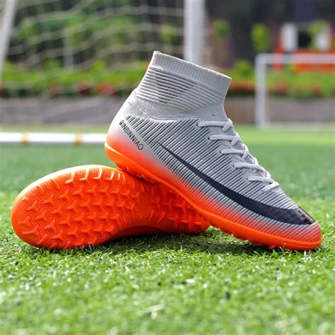 Turf Indoor Black Men Soccer Shoes - dealsgala