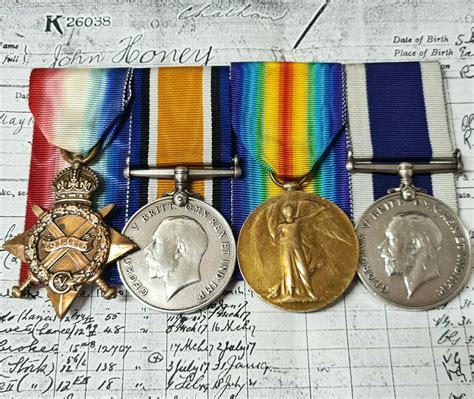 WW1 MEDALS & LONG SERVICE PETTY OFFICER HONEY DESTROYERS & WW2 SERVICE | JB Military Antiques