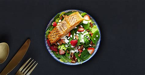 Balsamic Salmon Spinach Salad Nmami Life