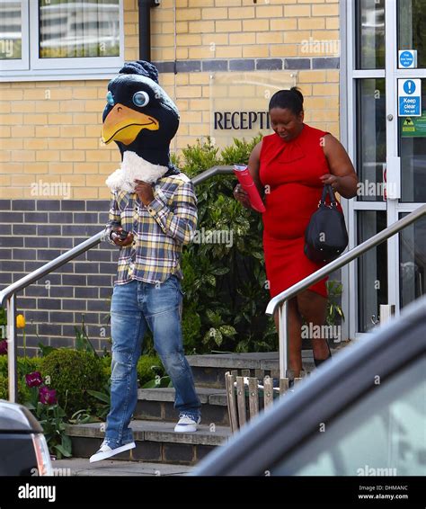 Jermain defoe wearing cockerel head hi-res stock photography and images ...