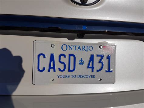 Alternate Ontario License Plate Font : r/ontario